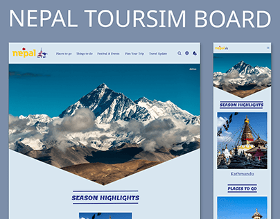 Website Design Of NEPAL TOURSIM BOARD