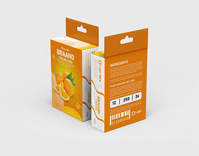 Orange box packaging