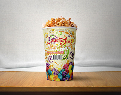 pop corn packaging design