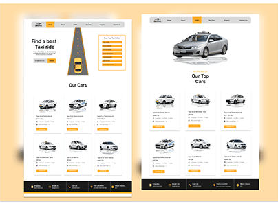 Project thumbnail - Taxi booking service Website