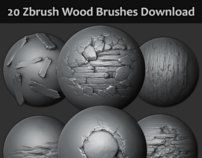 Zbrush - 20 wood brushes