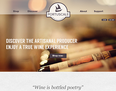 Portuscale, Wine Importer - Web Design