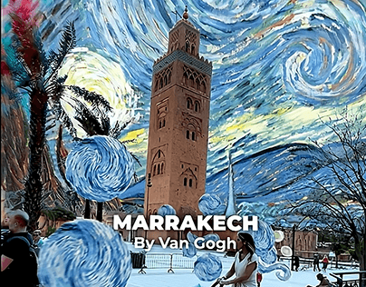 Marrakech through the eyes of Van Gogh!