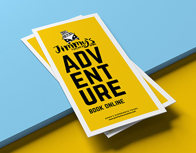 Trifold brochure design | Jimmy's Experience Tours