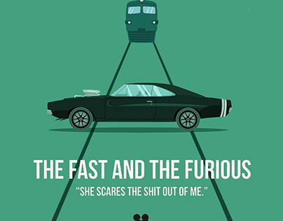 Minimalist poster fast and furious