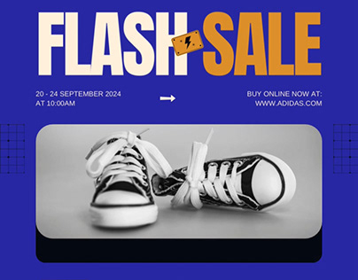 Adidas Flash Sale Promotional Ad Design