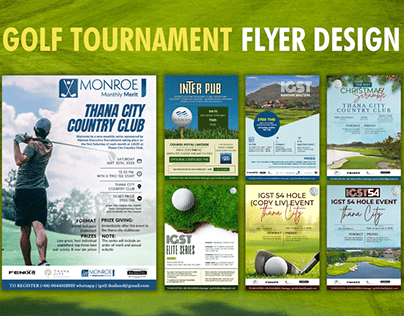 Custom Flyer Design For Golf Tournament