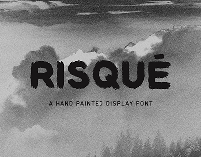 RISQUÉ — FREE Hand Painted Display Font