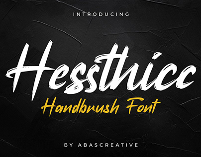 Free Hesthicc Handbrush Font