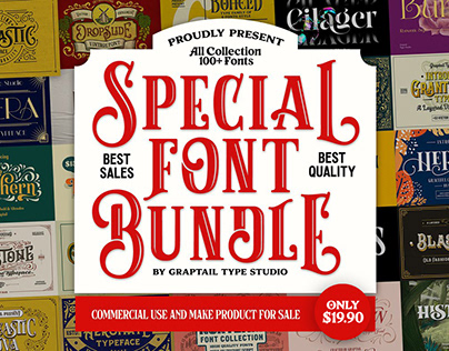 Special Font Bundle by Graptail