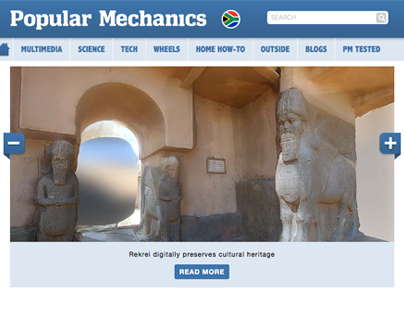 Popular Mechanics responsive website