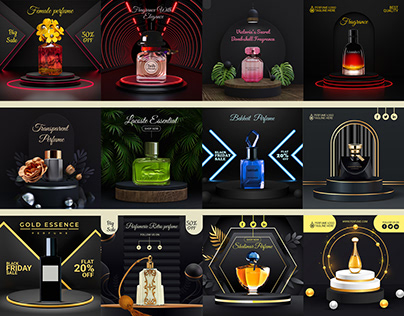 Perfume Ads Banner Design I Perfume Banner Design