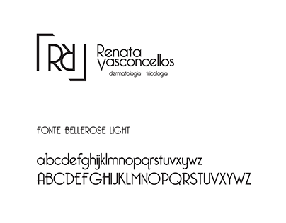 Logotipo Renata Vasconcelos e Redes Sociais