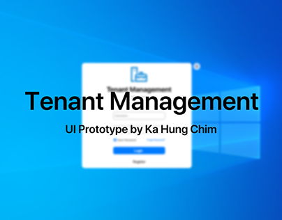 Tenant management UI prototype