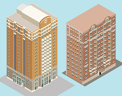 Isometric Designs of VCU Buildings