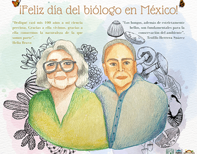 Ilustración día del biologo