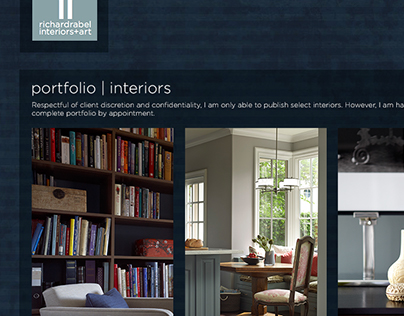 Digital | Richard Rabel Interiors – Website Concept
