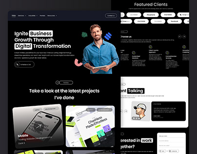 Digital Agency Website UI Design