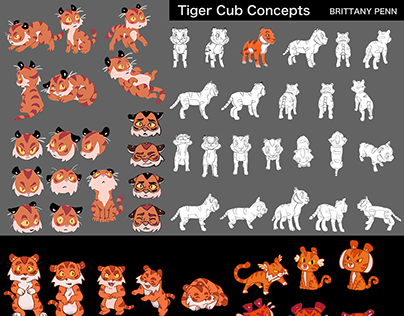 Tiger Cub Character Designs
