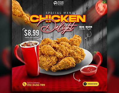fried-chicken-delight-menu-promotion-social-media