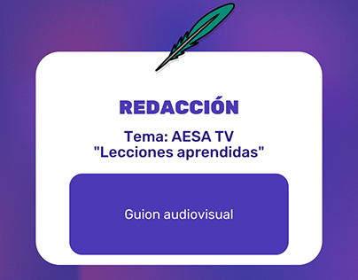 AESA TV - Lecciones aprendidas