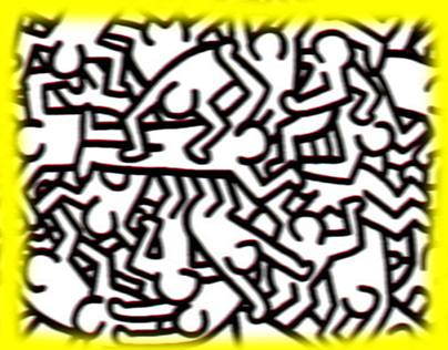 Didactic toy inspired by Keith Haring’s Dancing Man