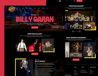 Billy Garan - Website Design