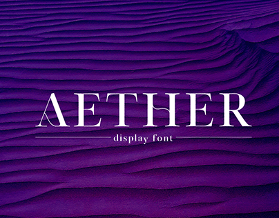 Aether - Display Font