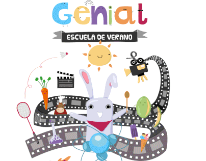 Illustration & logo for Genil Genial Summer School