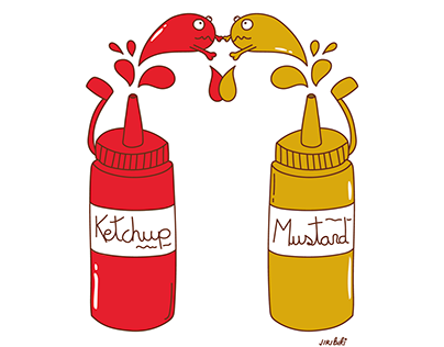Ketchup VS Mustard