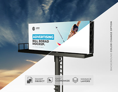 Advertisement Outdoor Banner Model & Mockup