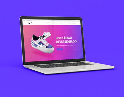 Diseño de sitio web para producto / Nike