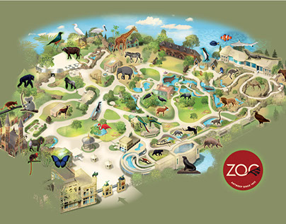 Antwerp Zoo Map
