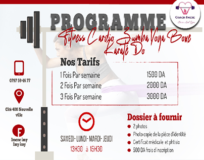 programme salle du sport