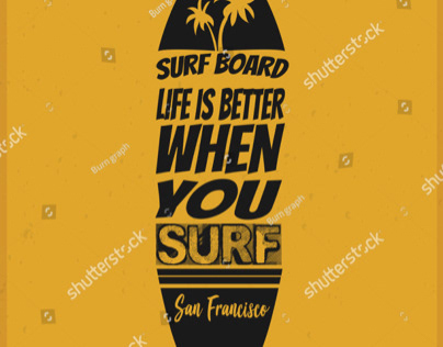 Surf boarding - san francisco - t shirt design