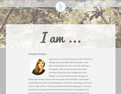 Personal Website Hand Coded