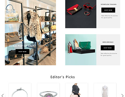 Redesign for "The Luxury Closet" e-commerce website