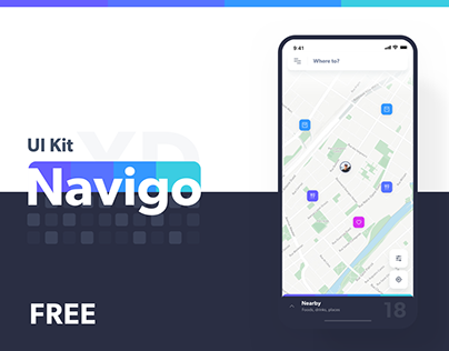Navigo Transportation UI Kit FREE for Adobe XD