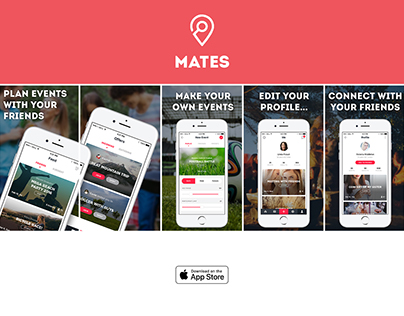 Mates App - App Store / Play Store Screenshots