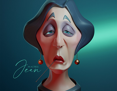 Jean an actress. 3D character