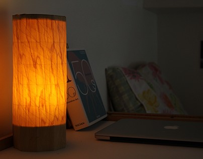 Wooden Bedside Lamp
