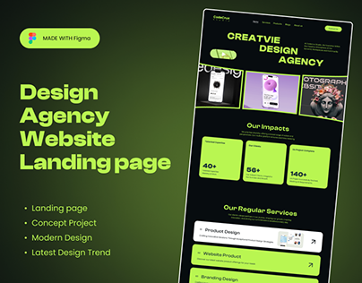 Design Agecny Website Landing page