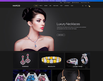 BigCommerce Theme & Shopify Theme for Jewelry Stores