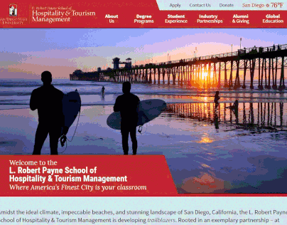 SDSU School of Hospitality & Tourism Management Website