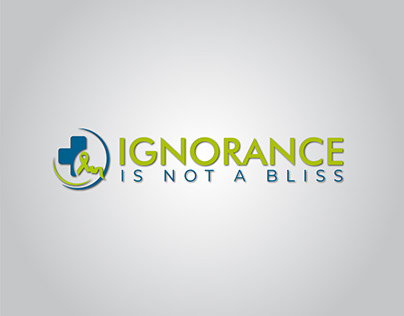 Ignorance | cancer ignorance awareness logo design