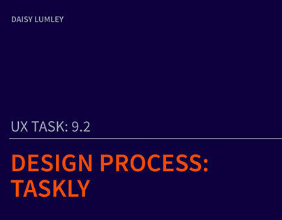 Taskly: Design Process