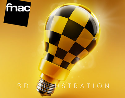 Project thumbnail - Bulb 3D illustration | FNAC
