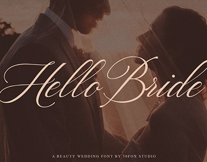 Hello Bride Fonts Wedding Fonts