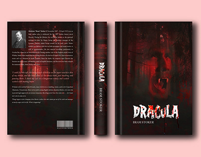 BOOK COVER DESIGN OF DRACULA BY BRAM STOKER