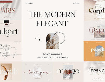 Modern Elegant Font Bundle - SALE